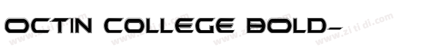 Octin College BOLD字体转换